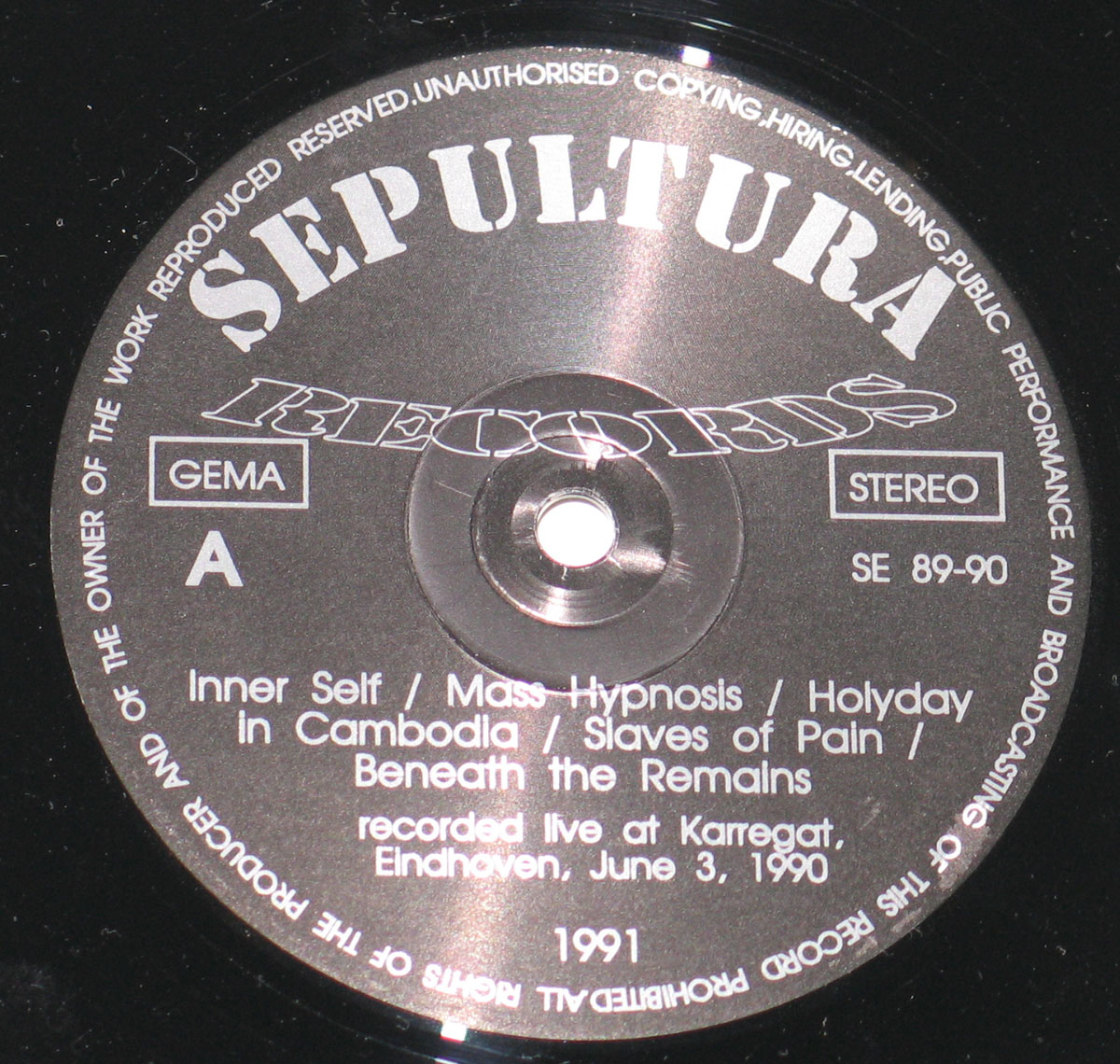 High Resolution Photos of sepultura mass hypnosis promo karregat 